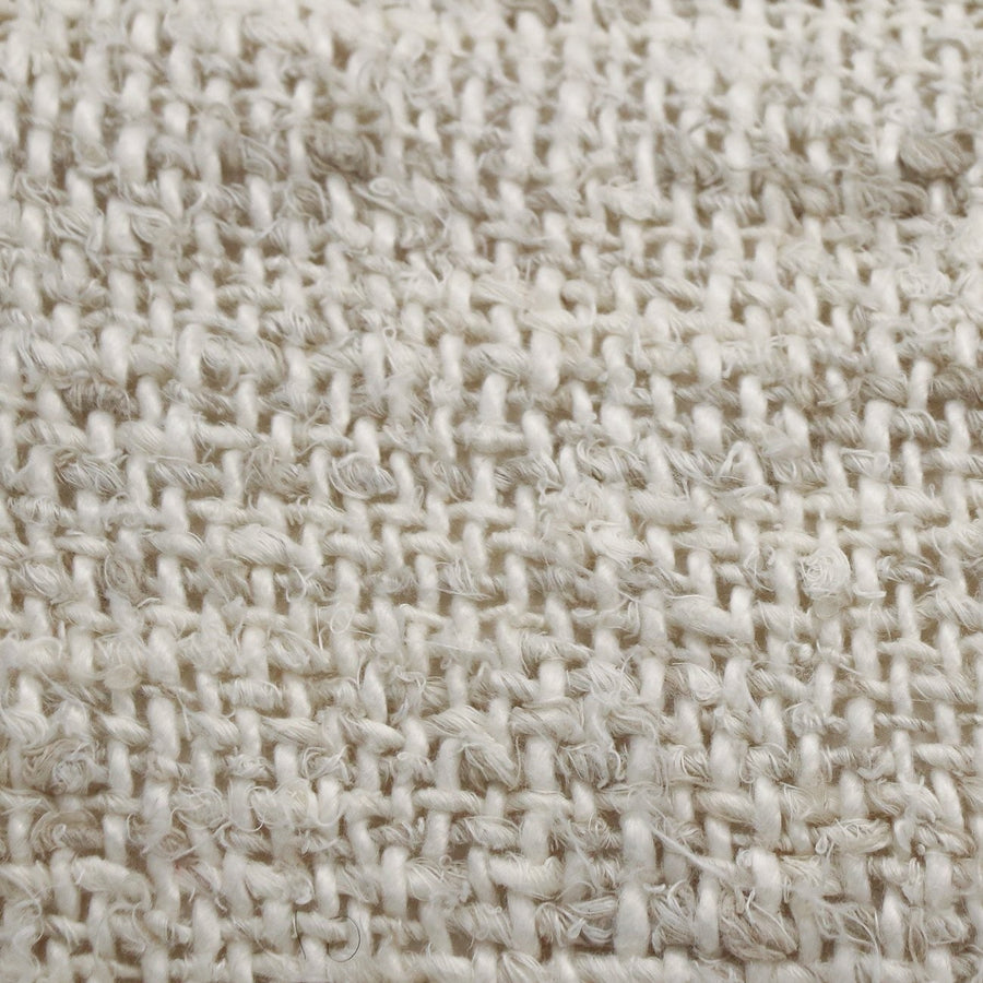 100% Linen Cushion - Textured Bone