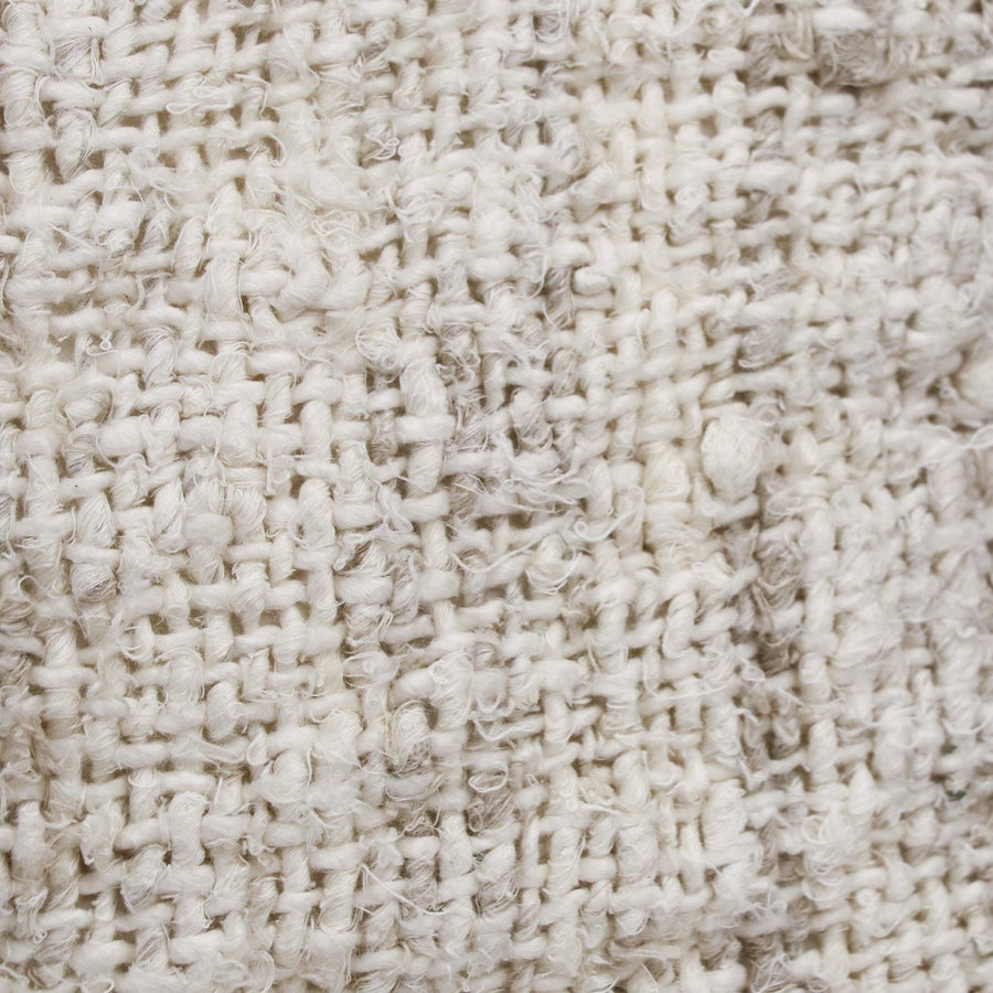 100% Linen Cushion - Textured Bone