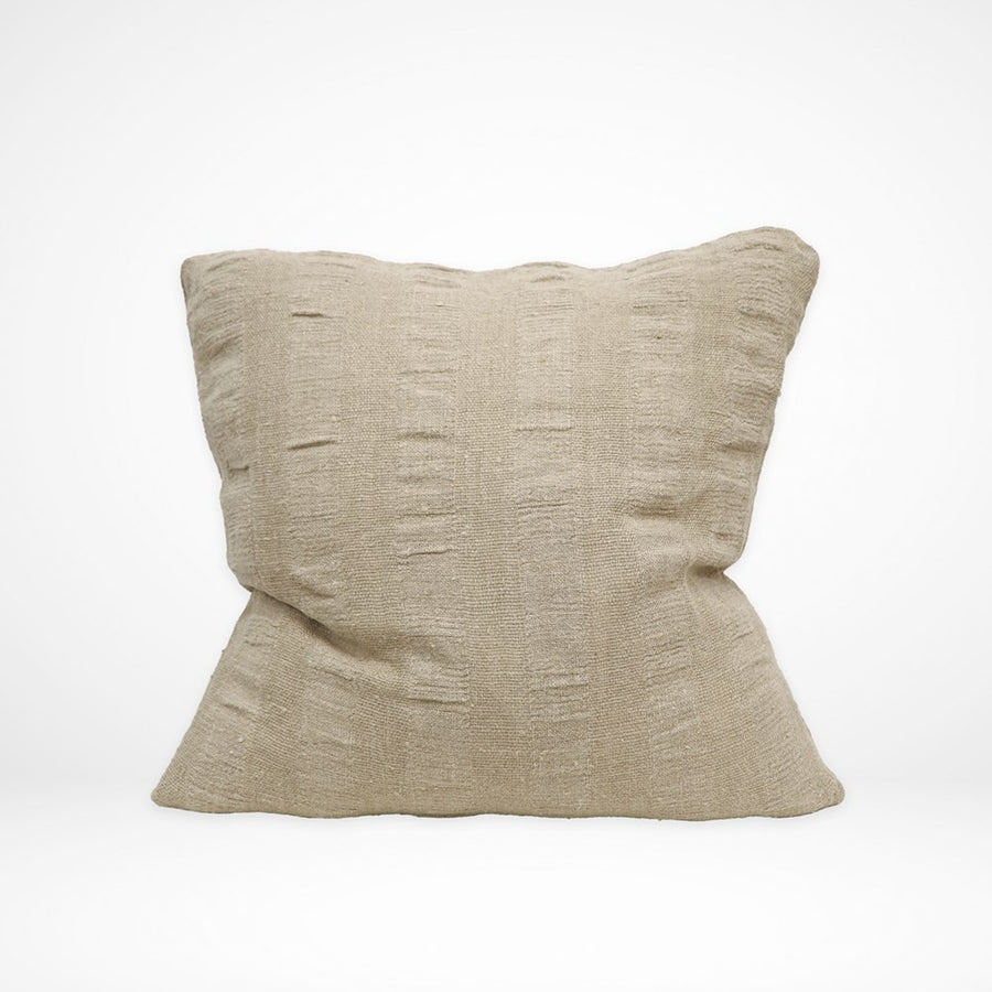 100% Linen Cushion - Textured Stripe