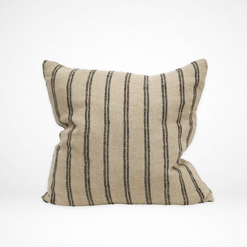 100% Linen Cushion - Vertical Stripe