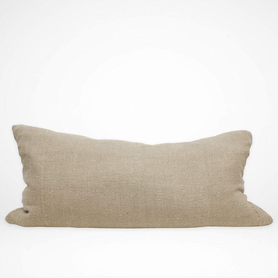 100% Linen Rectangular Cushion - Pinstripe Large