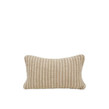 100% Linen Rectangular Cushion - Pinstripe Small