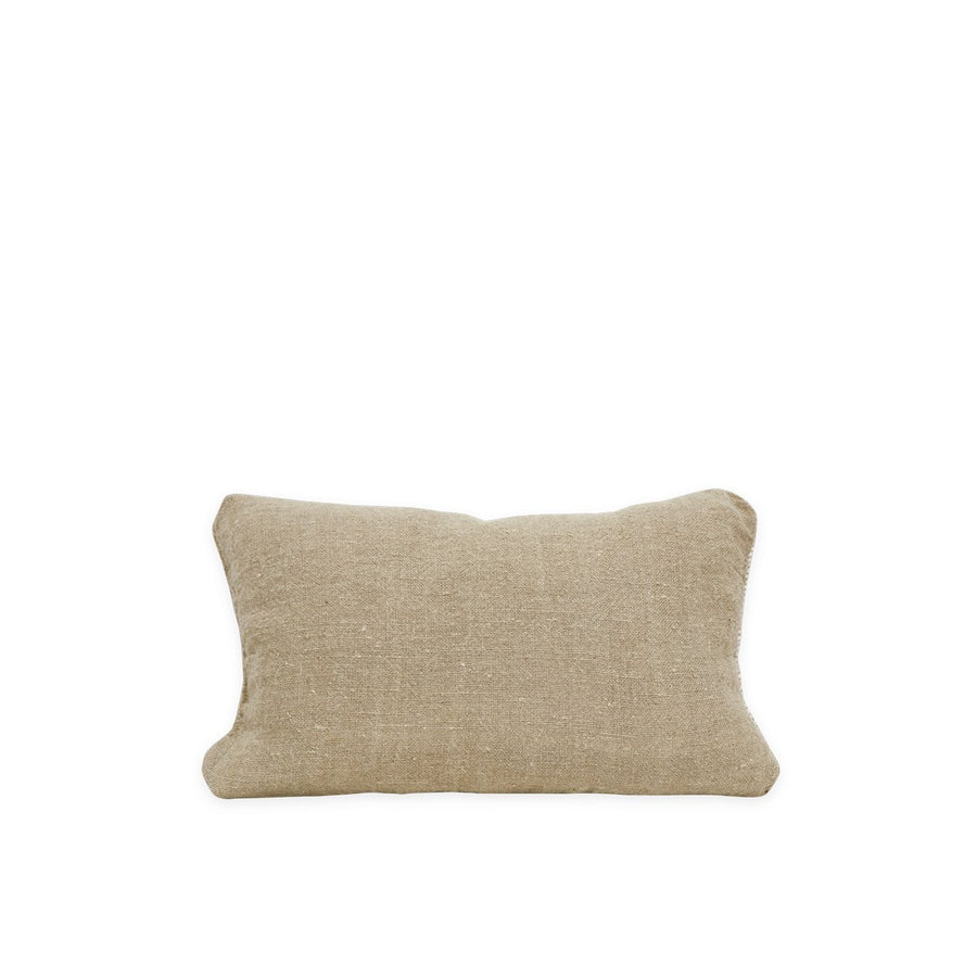 100% Linen Rectangular Cushion - Pinstripe Small