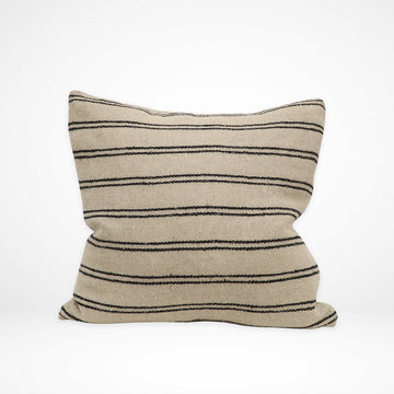 100% Linen Striped Cushion - Horizontal Stripe