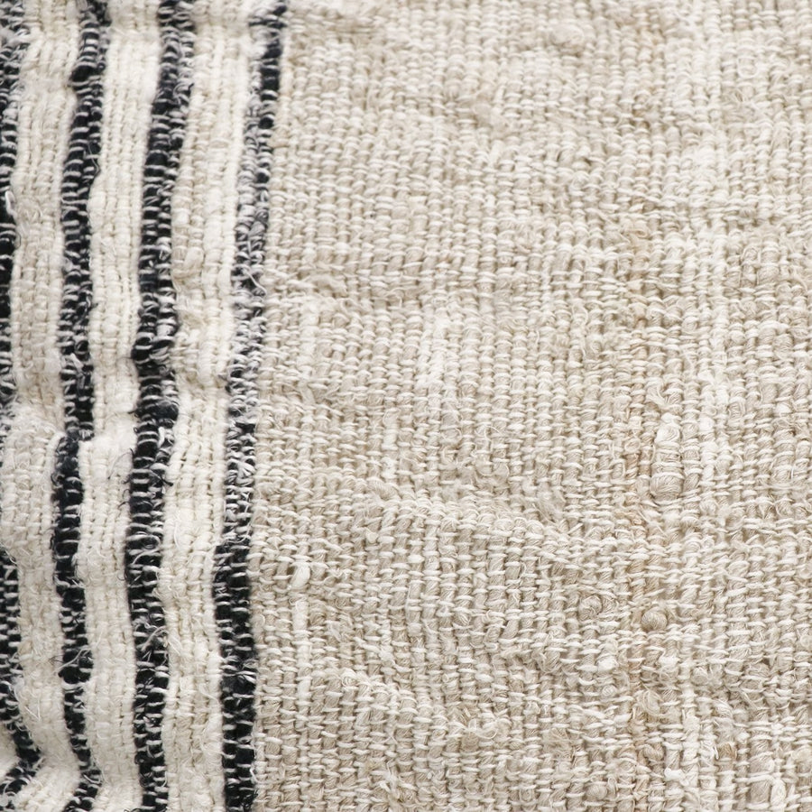 100% Linen Cushion - Side Stripes