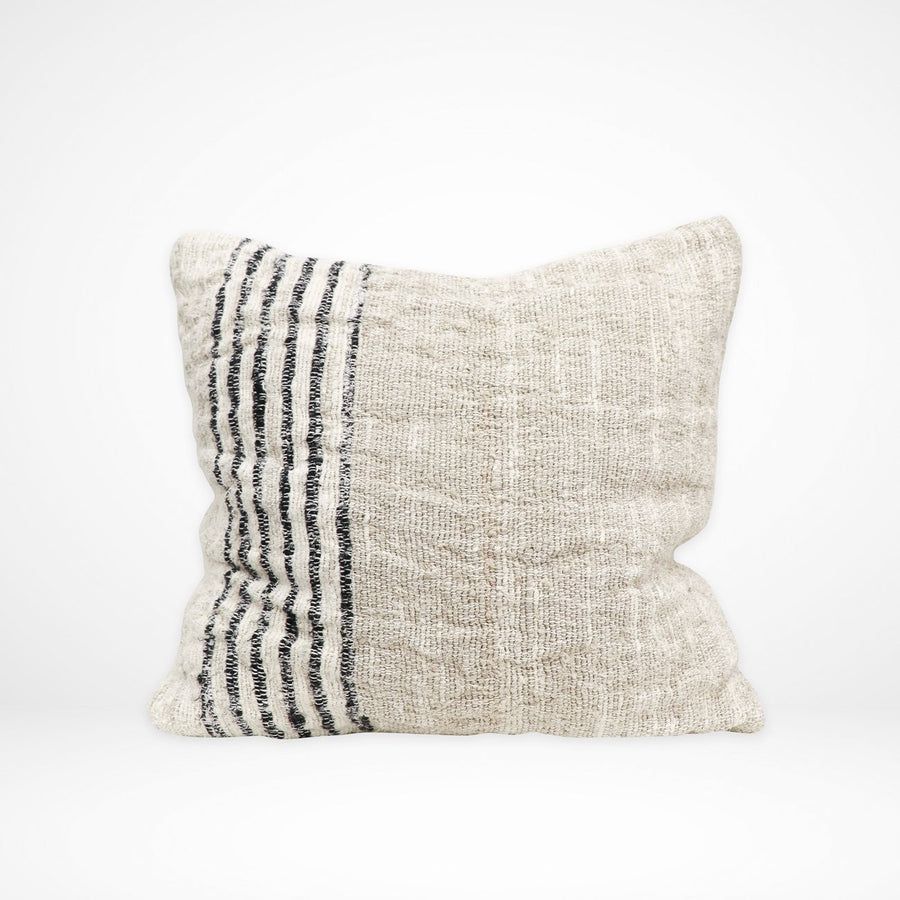 100% Linen Cushion - Side Stripes