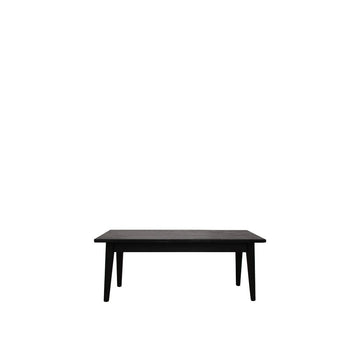 American White Oak Bench 118cm - Black