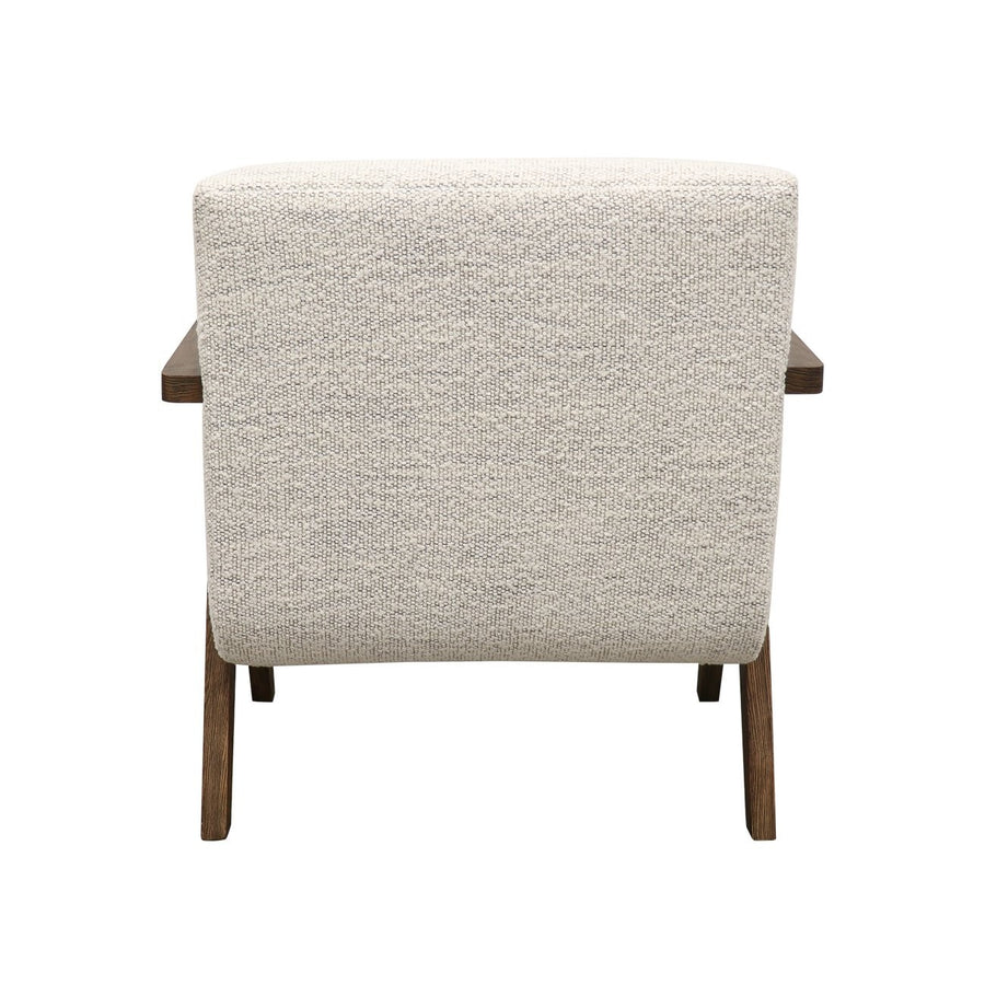 Angular Ashwood Armchair - Cream