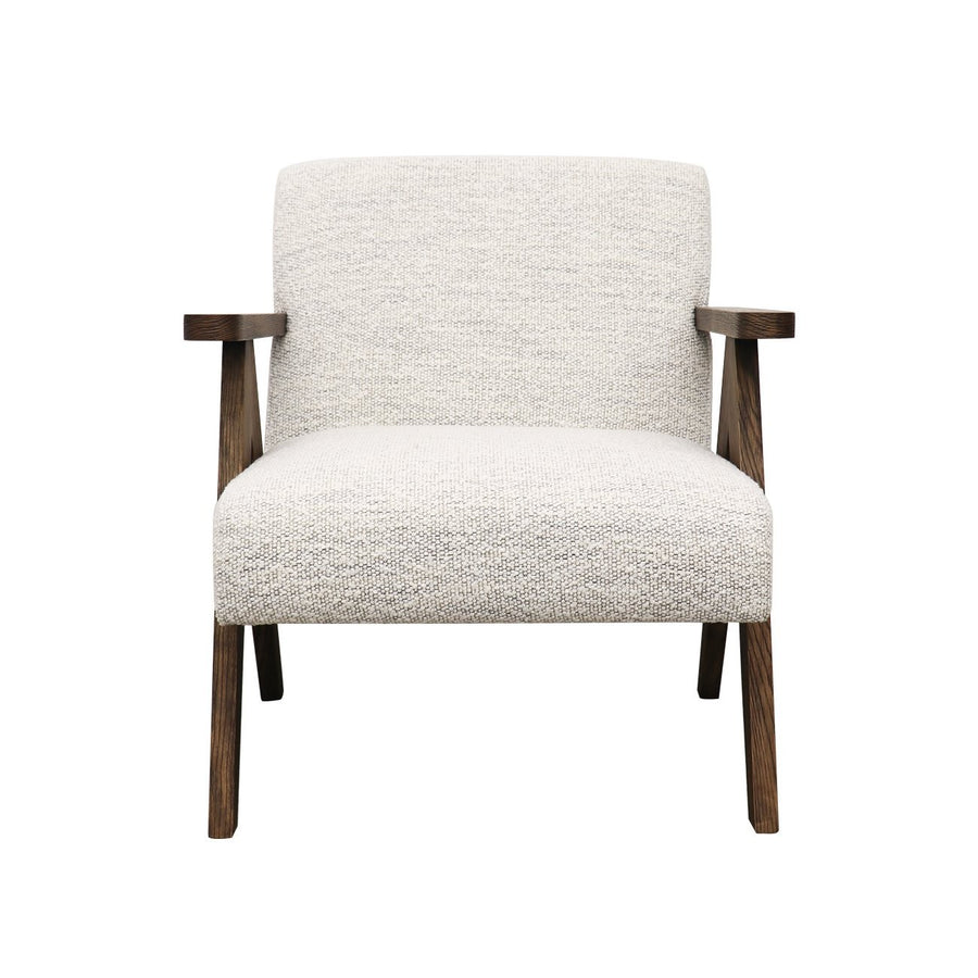 Angular Ashwood Armchair - Cream