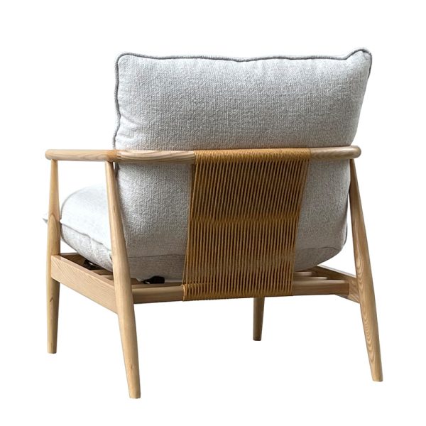 Ash & Rope Armchair - Rice