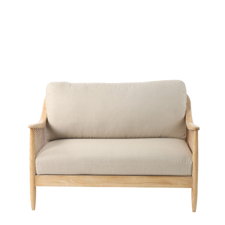 Bayside Two Seater Accent Sofa - Natural