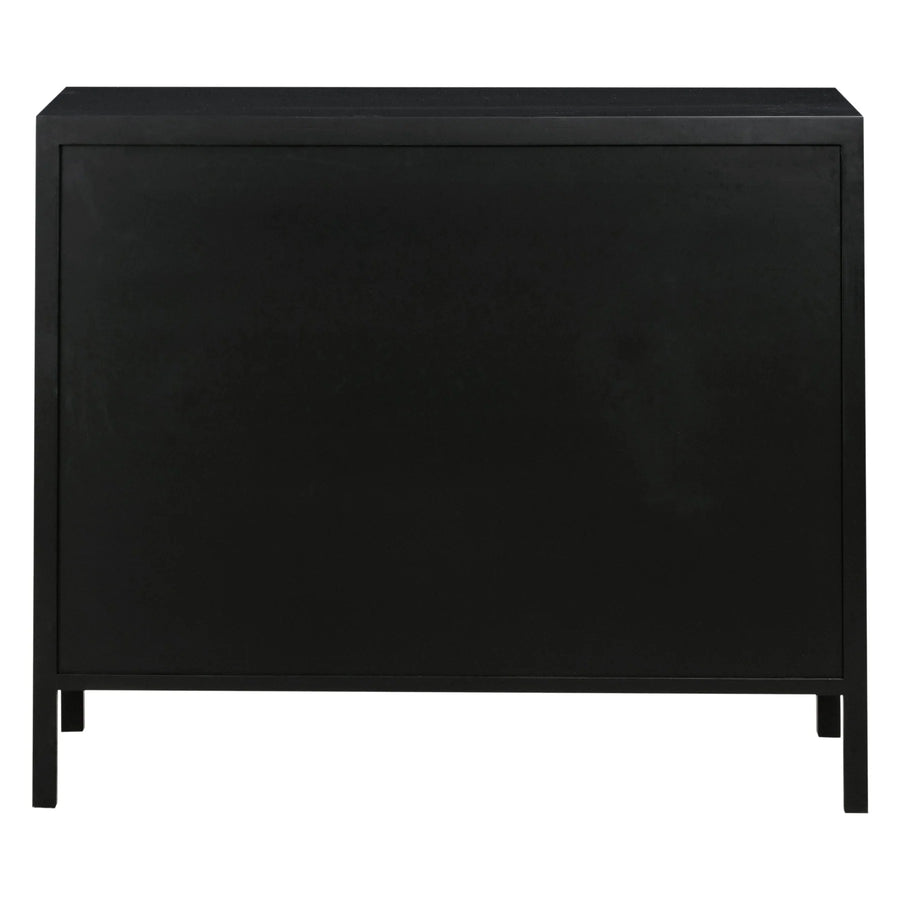 Black Rattan Drawer Dresser