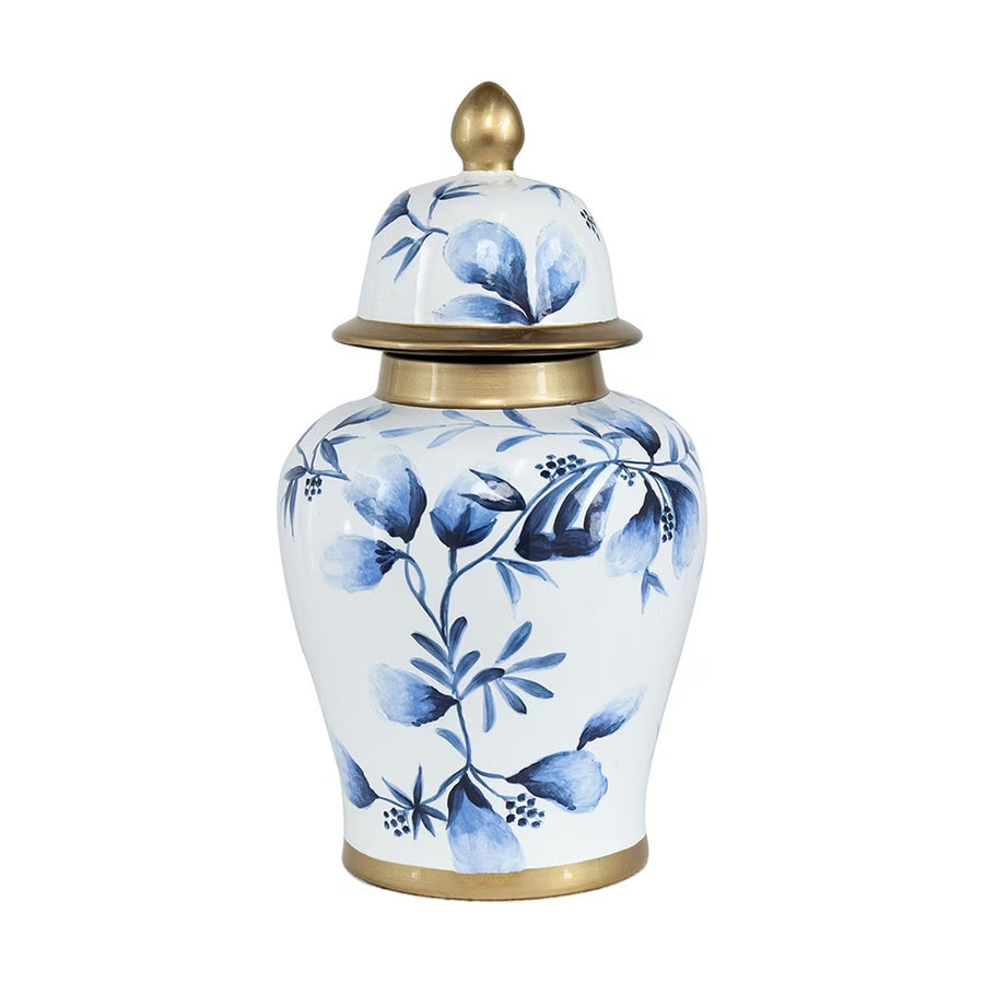 Blue & White Floral Ginger Jar 35cm