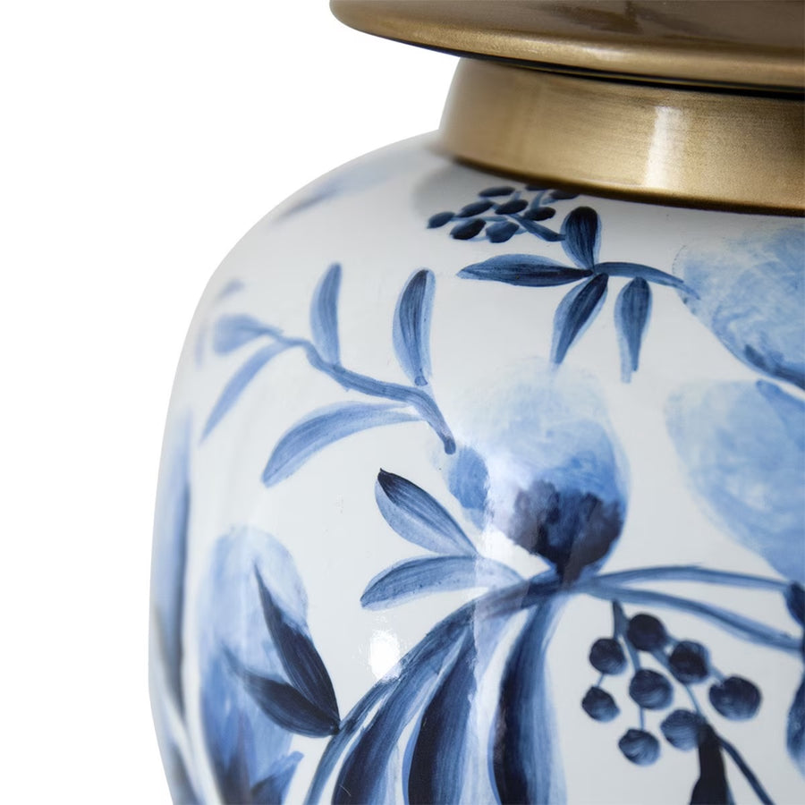 Blue & White Floral Ginger Jar 45cm