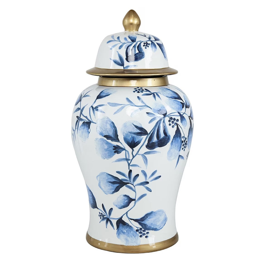 Blue & White Floral Ginger Jar 45cm