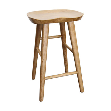 Contoured Seat Barstool - Natural