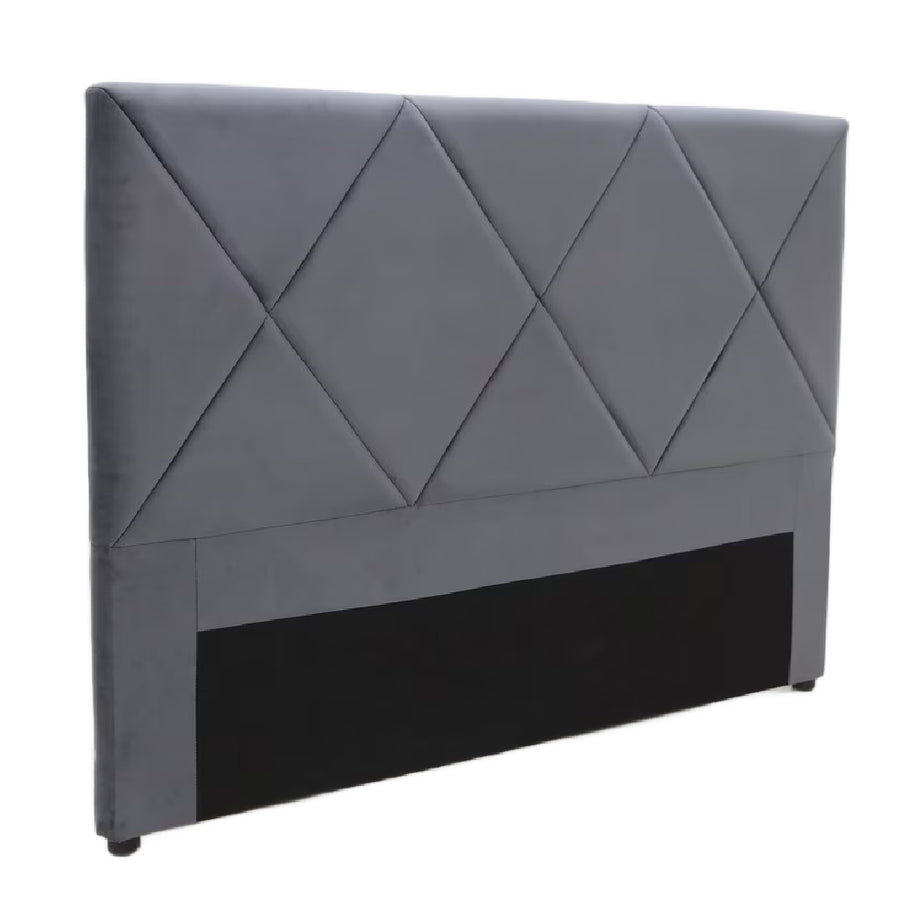 Diamond Stitched Headboard - Double/Queen - Charcoal