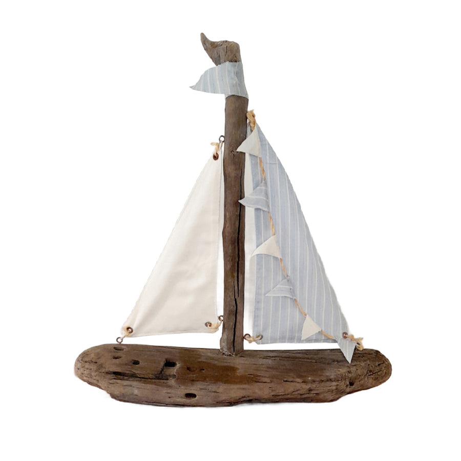 Driftwood Boat Ornament - Original Design 2