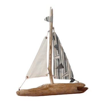 Driftwood Boat Ornament - Original Design 1