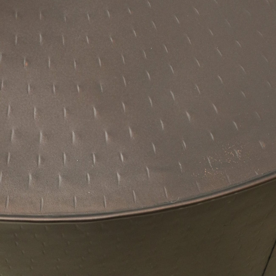 Drum Coffee Table - Oiled Bronze