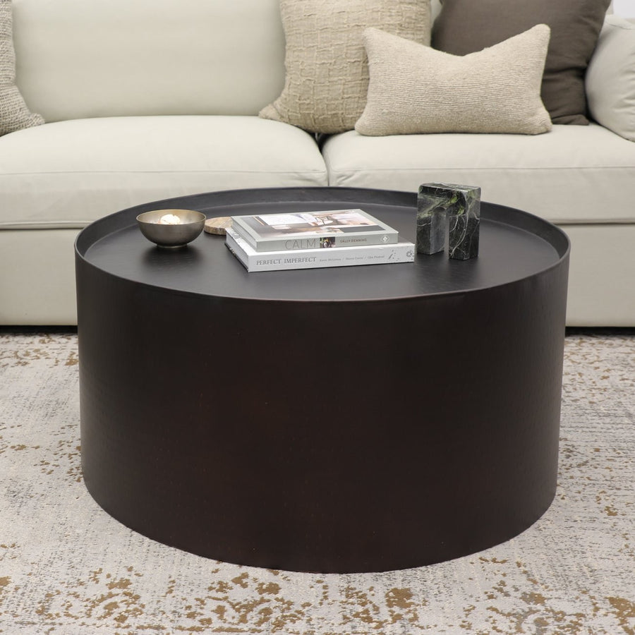 Drum Coffee Table - Oiled Bronze