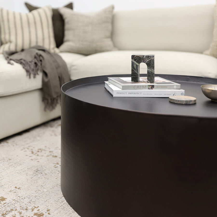 Drum Coffee Table - Oiled Bronze