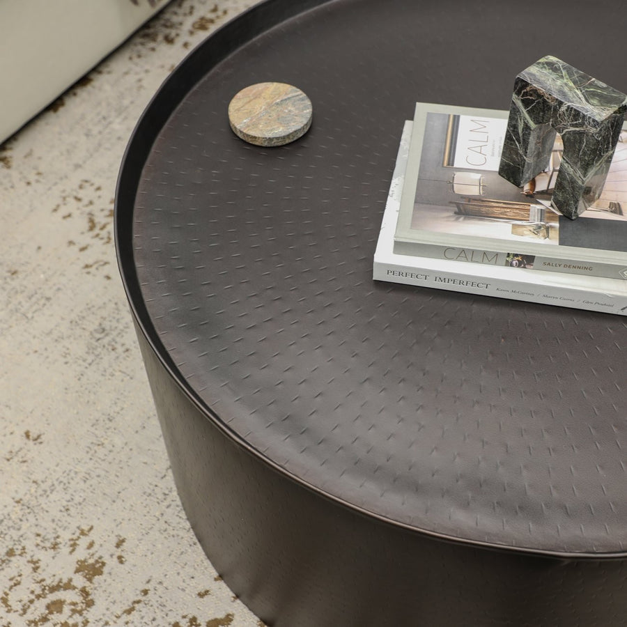 Drum Coffee Table - Oiled Bronze