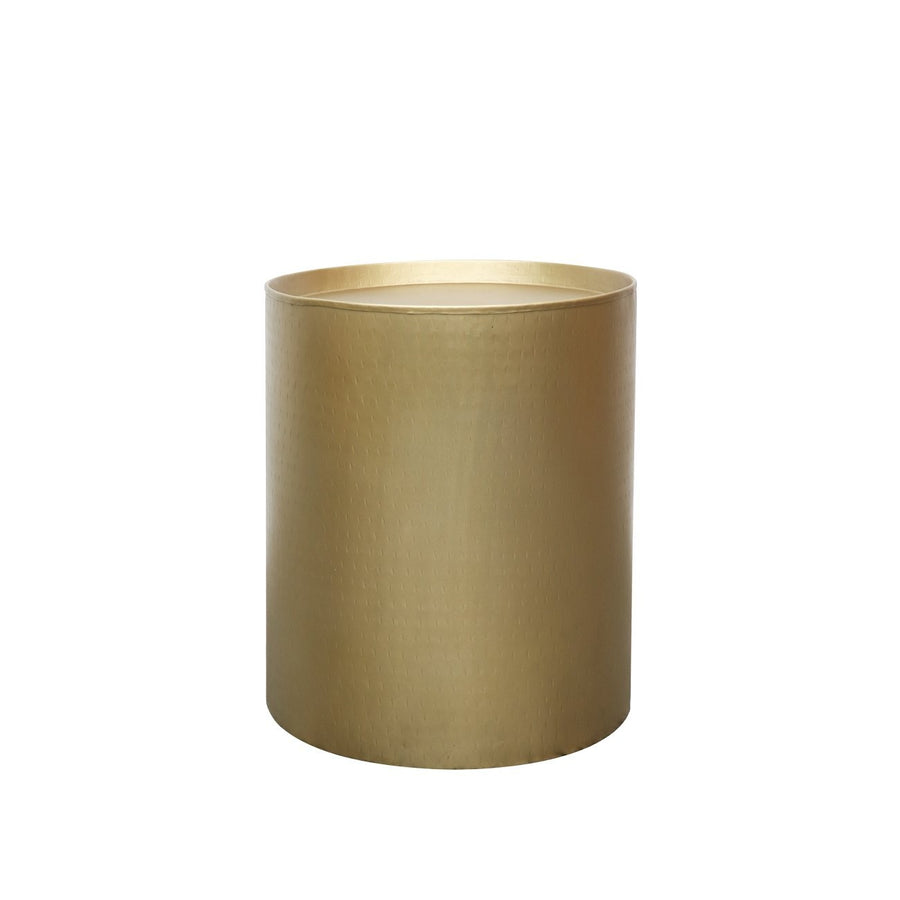 Drum Side Table - Brass