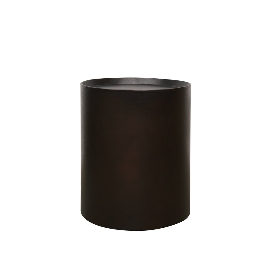 Drum Side Table - Oiled Bronze