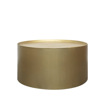 Drum Coffee Table - Brass