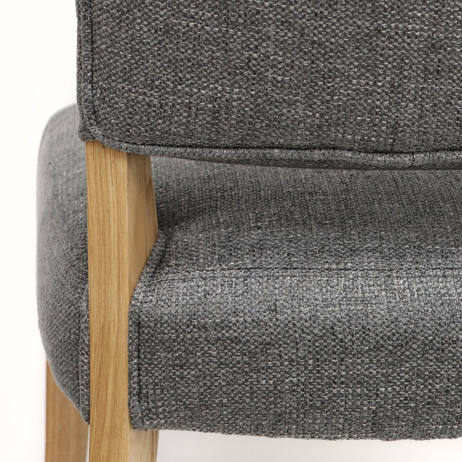 French Style Dining Chair - Natural & Grey