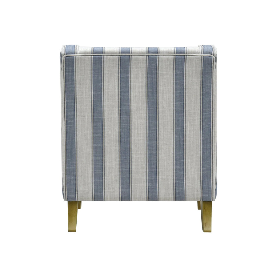 Hamptons Blue Sky Stripe Armchair