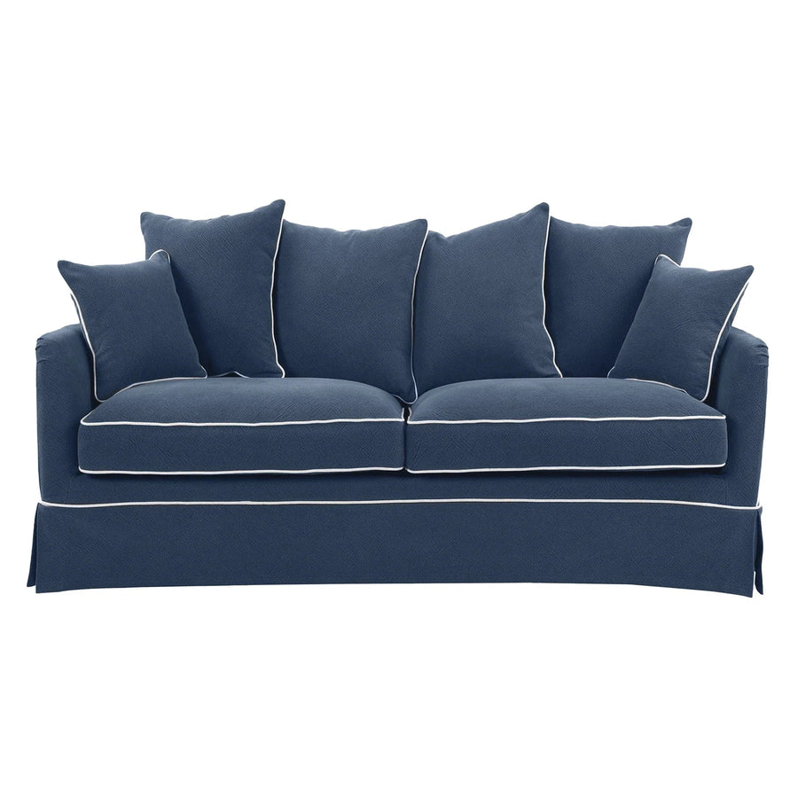 Hamptons Contemporary Two Seater Removable Cover - Navy