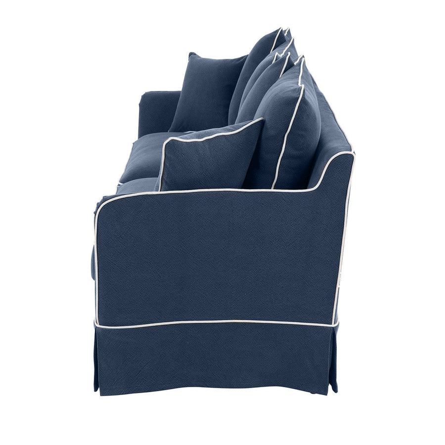 Hamptons Contemporary Two Seater Removable Cover - Navy