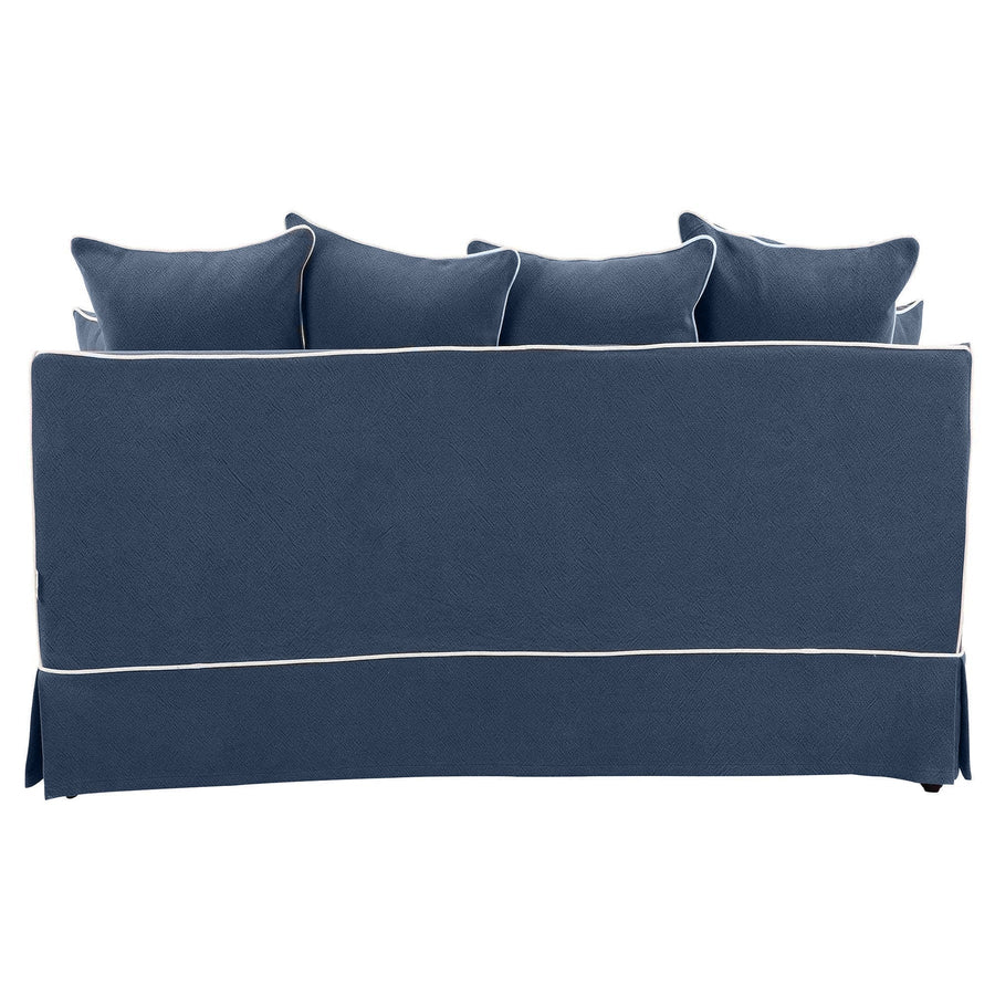 Hamptons Contemporary Two Seater Removable Cover - Navy