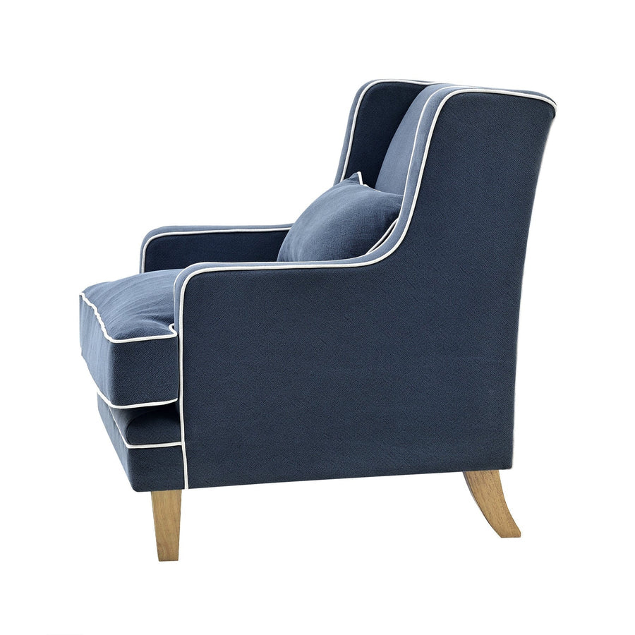 Hamptons Navy Armchair