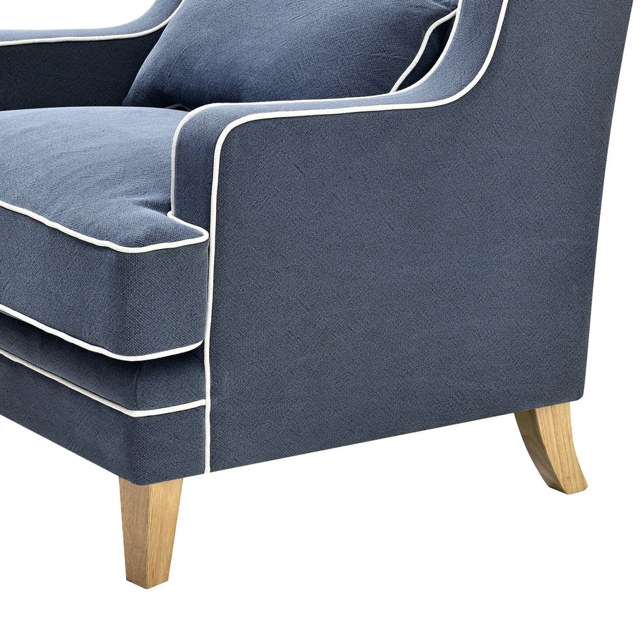 Hamptons Navy Armchair