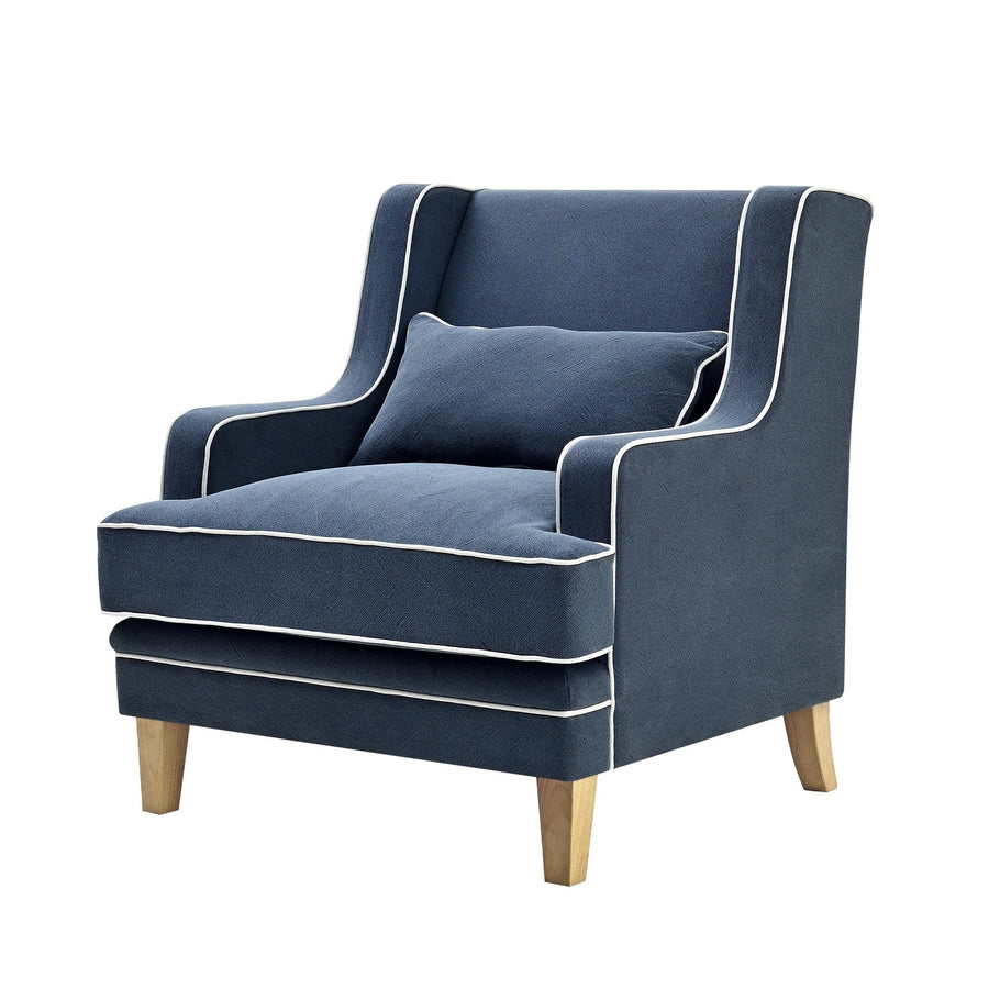 Hamptons Navy Armchair