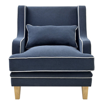 Hamptons Navy Armchair