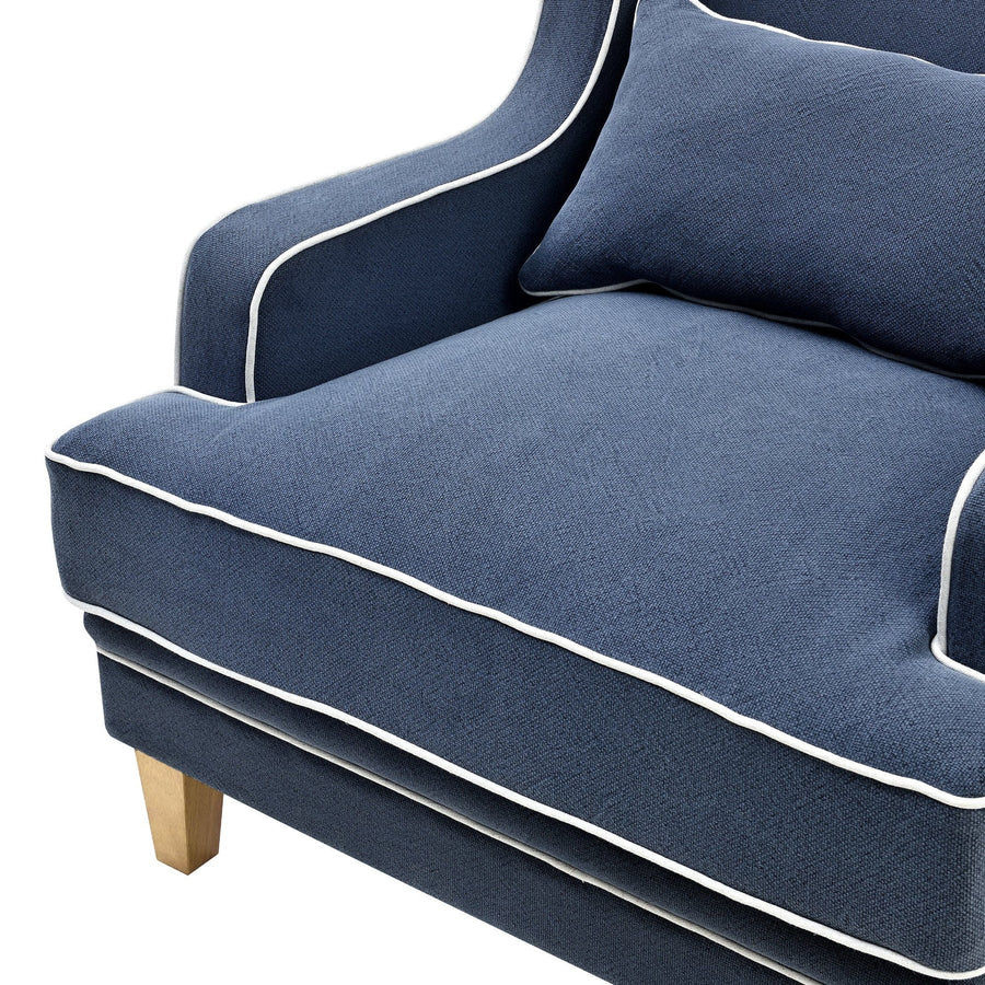 Hamptons Navy Armchair