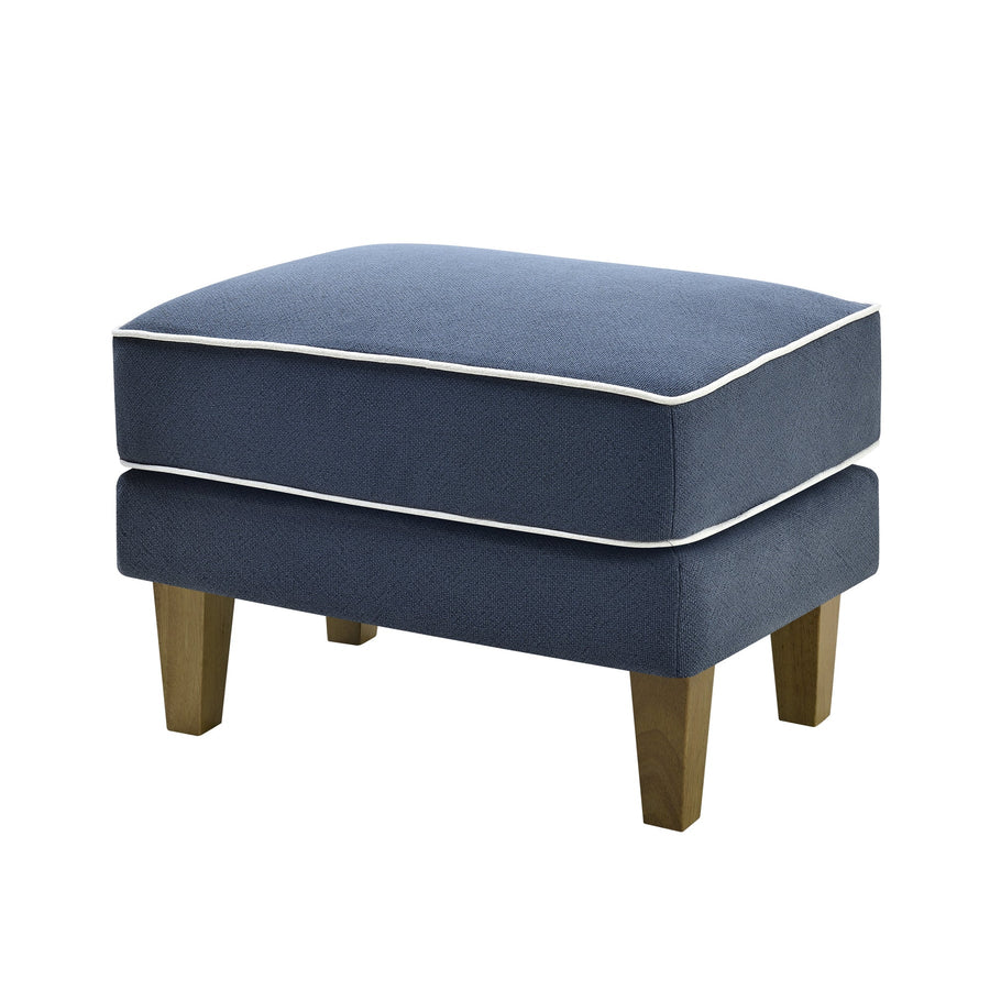 Hamptons Navy Ottoman