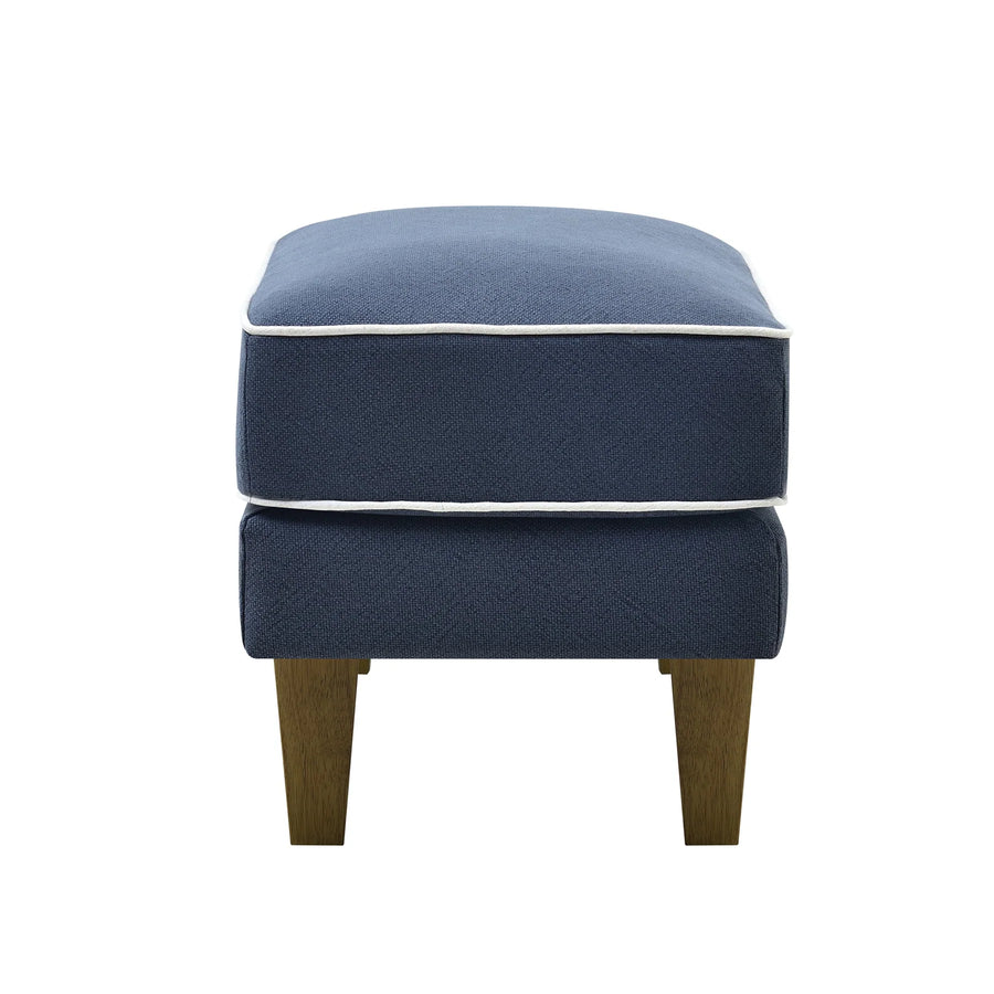 Hamptons Navy Ottoman