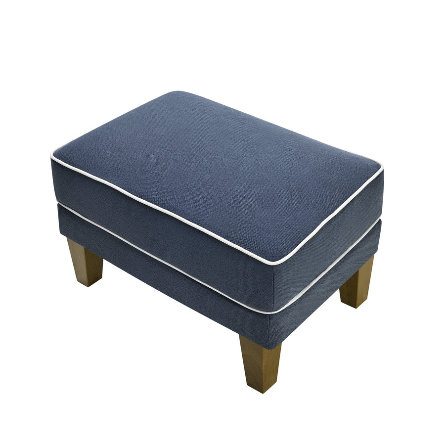 Hamptons Navy Ottoman