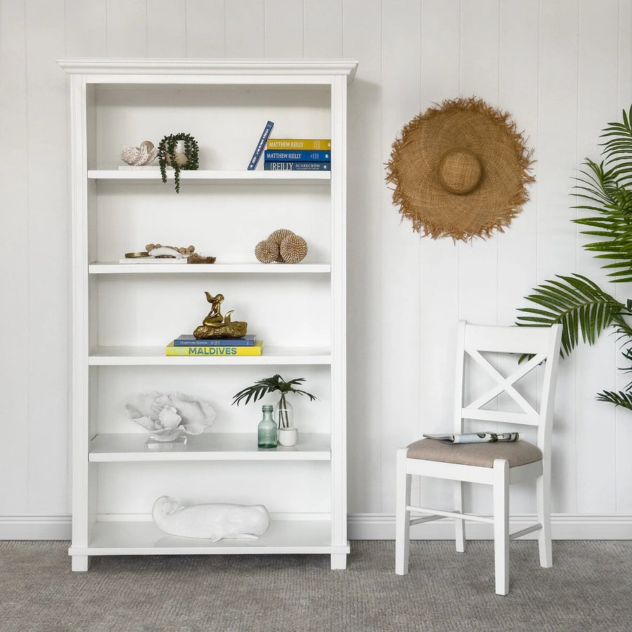 Hamptons Tall Bookshelf - White