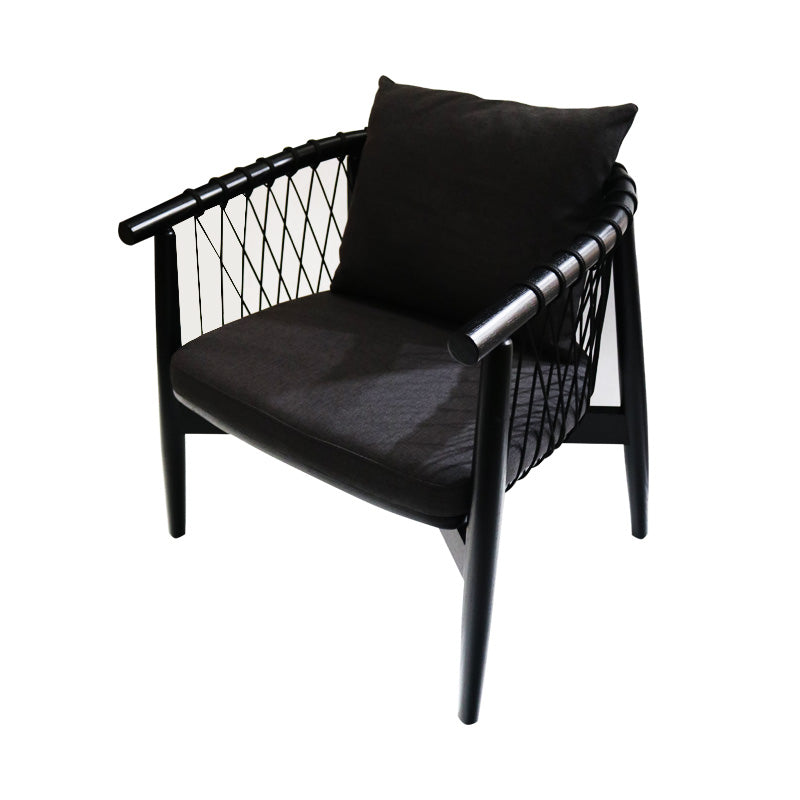 Lattice Rope Occasional Chair - Black