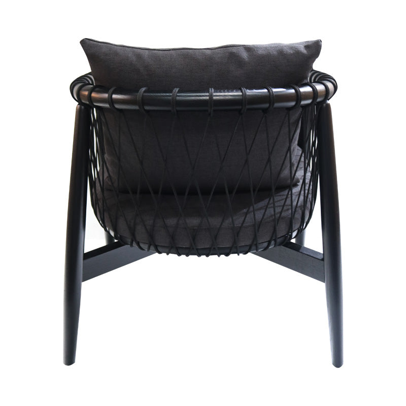 Lattice Rope Occasional Chair - Black