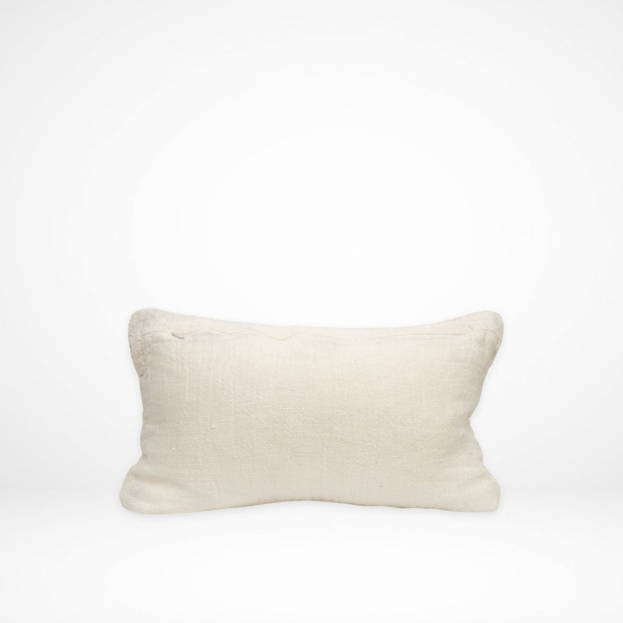 Linen & Cotton Rectangular Cushion - Woven Stripe