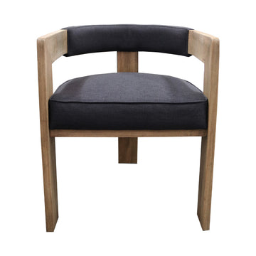 Oak Carver Dining Chair - Natural & Black