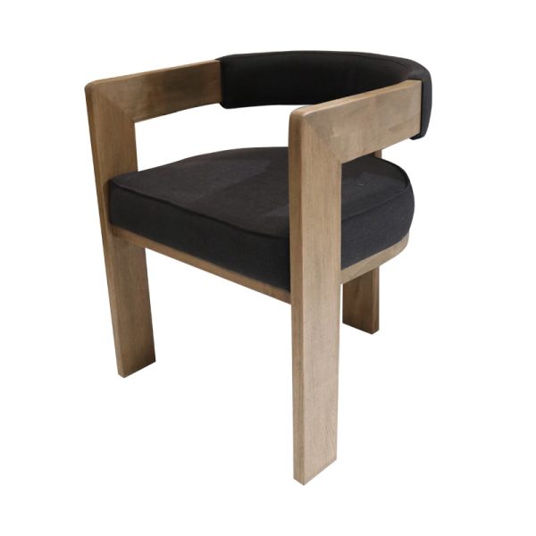 Oak Carver Dining Chair - Natural & Black