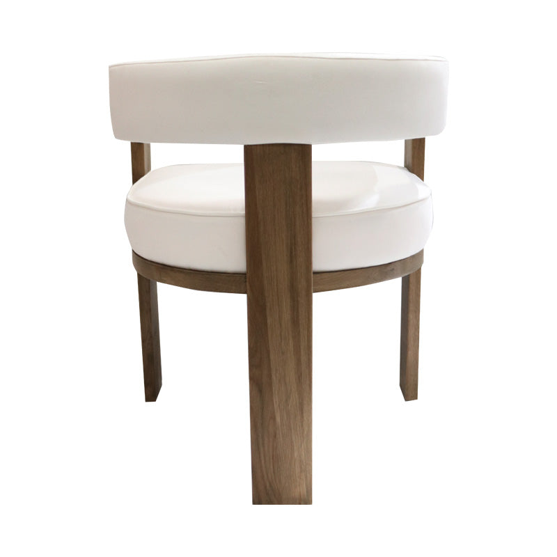 Oak Carver Dining Chair - Natural & Ivory